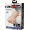 CRAZY BULL - MASTURBADOR VAGINAL DE PIEL DE AGUA CON VIBRADORES