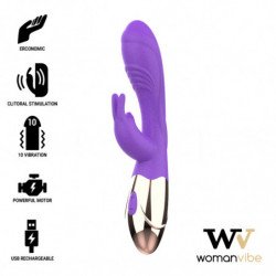 WOMANVIBE - VIBRADOR RECARGABLE DE SILICONA VIORA