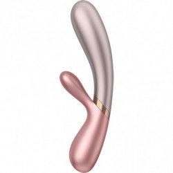 SATISFACTOR - VIBRADOR PARA AMANTES CALIENTES ROSA Y BEIGE