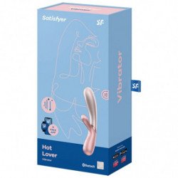 SATISFACTOR - VIBRADOR PARA AMANTES CALIENTES ROSA Y BEIGE