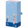 SATISFACTOR - VIBRADOR PARA AMANTES CALIENTES ROSA Y BEIGE