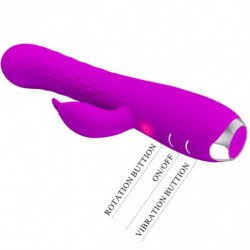 PRETTY LOVE - VIBRADOR MOLLY CON ROTACIÓN RECARGABLE