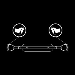 FETISH SUBMISSIVE - ARNÉS ESTILO PERRITO CON FORRO DE NOPRENE