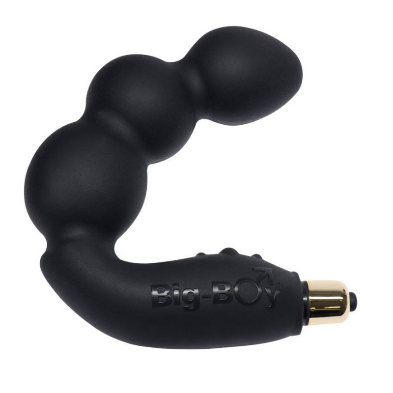 ROCKS-OFF - ESTIMULADOR DE PUNTO G MASCULINO BIG-BOY 7V NEGRO