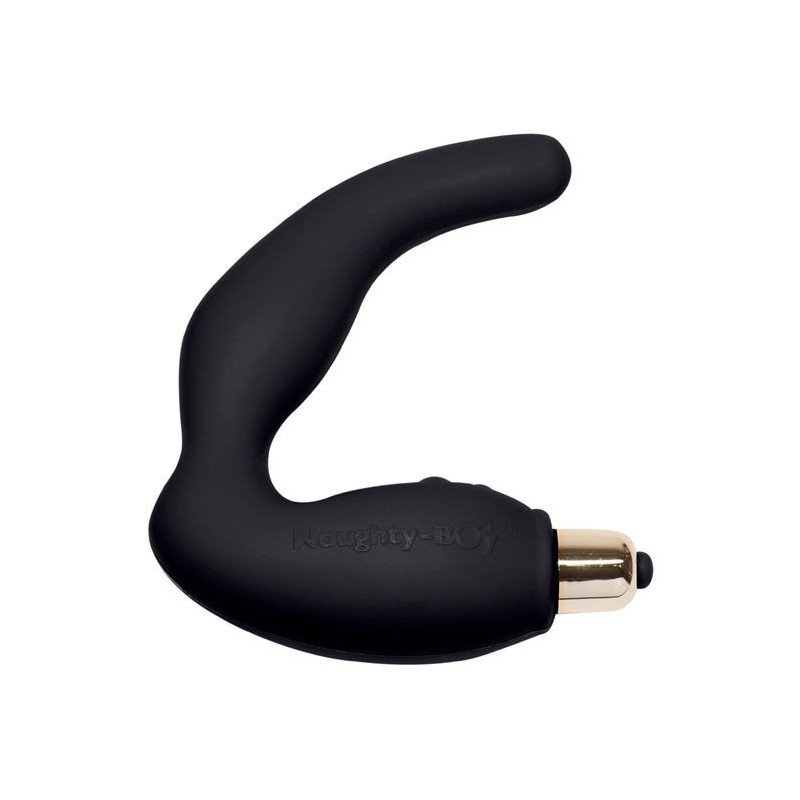 ROCKS-OFF - MASAJEADOR DE PUNTO G MASCULINO NAUGHTY-BOY 7 V NEGRO
