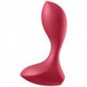 SATISFYER BACKDOOR LOVER PLUG ANAL VIBRADOR - ROJO