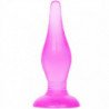 BAILE - Tapón anal de tacto suave lila de 14,2 cm
