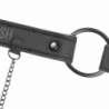 FETISH SUBMISSIVE - ANILLO DE AMORDAZAMIENTO CON PINZAS PARA PEZONES