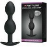 PRETTY LOVE BOLAS ANALES SILICONA 12.5 CM  NEGRO