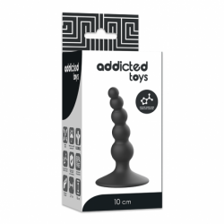 JUGUETES ANALES ADDICTED - TAPÓN SEXUAL ANAL DE 10 CM NEGRO