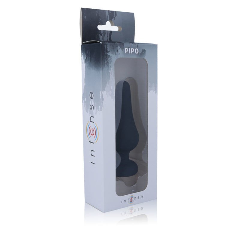 INTENSO - TAPÓN ANAL PIPO L SILICONA NEGRA 13 CM