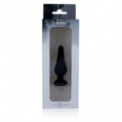 INTENSE - TAPÓN ANAL PIPO S SILICONA NEGRA 9,8 CM