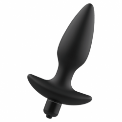 JUGUETES PARA ADICTOS - TAPÓN ANAL MASAJEADOR CON VIBRACIÓN NEGRO