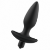 JUGUETES PARA ADICTOS - TAPÓN ANAL MASAJEADOR CON VIBRACIÓN NEGRO
