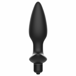 JUGUETES PARA ADICTOS - TAPÓN ANAL MASAJEADOR CON VIBRACIÓN NEGRO