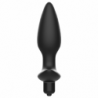 JUGUETES PARA ADICTOS - TAPÓN ANAL MASAJEADOR CON VIBRACIÓN NEGRO
