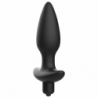 ADDICTED TOYS - TAPÓN ANAL MASAJEADOR CON VIBRACIÓN NEGRO