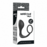 JUGUETES PARA ADICTOS - TAPÓN ANAL CON ANILLO DE SILICONA NEGRO