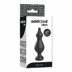 JUGUETES ANALES ADDICTED - TAPÓN SEXUAL ANAL DE 13,6 CM NEGRO