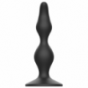 JUGUETES ANALES ADDICTED - TAPÓN SEXUAL ANAL DE 12 CM NEGRO