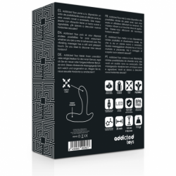 JUGUETES PARA ADICTOS - MASAJEADOR ANAL NEGRO VIBRADOR