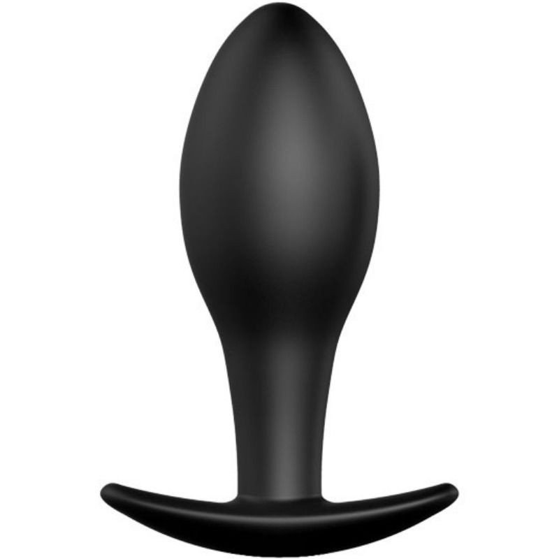 PRETTY LOVE - TAPÓN ANAL DE SILICONA CON ANCLA DE 8,5 CM NEGRO