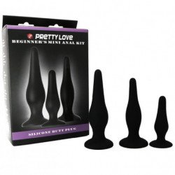 PRETTY LOVE - KIT DE INICIO DE TAPONES ANALES DE SILICONA