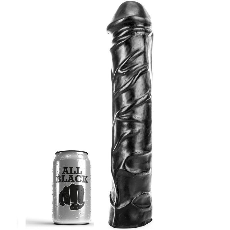 TODO NEGRO - DILDO GIGANTE DE FISTING SUAVE DE 32 CM