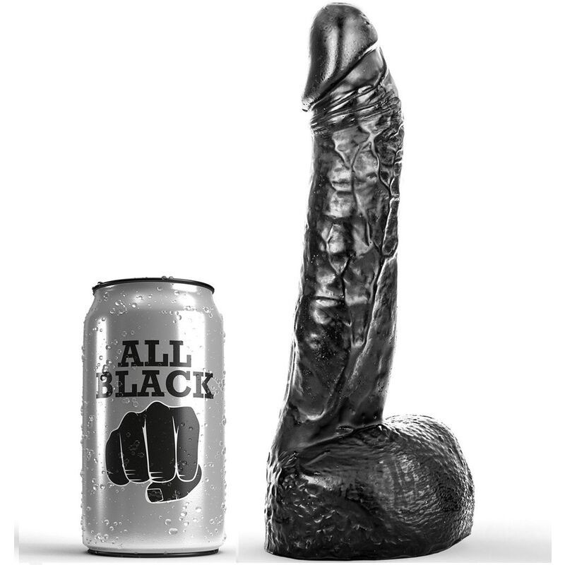 ALL BLACK - DILDO PARA FISTING DE 20 CM