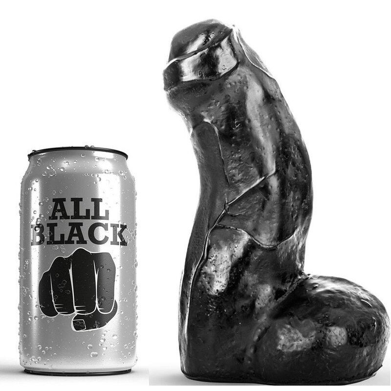 TOTALMENTE NEGRO - DONG NEGRO REALISTA DE 17 CM