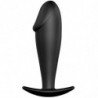 PRETTY LOVE - TAPÓN ANAL DE SILICONA CON FORMA DE PENE NEGRO