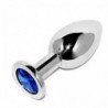 METAL DURO - TAPÓN ANAL AZUL DIAMANTE PEQUEÑO 5,71 CM