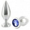 METALHARD ANAL PLUG ALIMINUM COLOR CRISTAL GRANDE 10.16CM