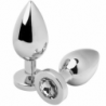 METAL HARD - TAPÓN ANAL DIAMANTE TRANSPARENTE PEQUEÑO 5,71 CM