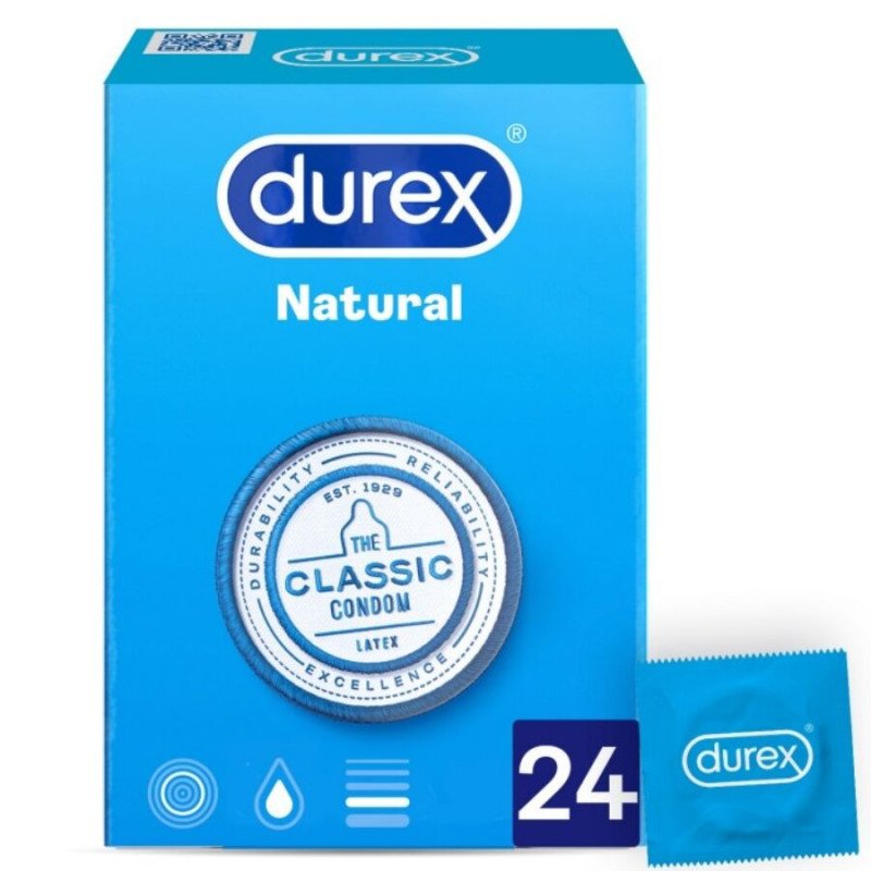 DUREX - PRESERVATIVOS NATURALES 24 UNIDADES