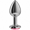 SECRETPLAY - Tapón anal de aluminio fucsia de 7 cm