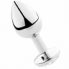 SECRETPLAY PLUG ANAL ALUMINIO  TRANSPARENTE 7CM