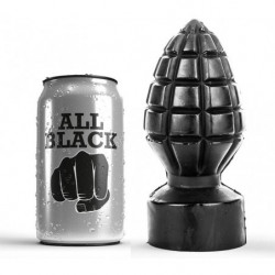 ALL BLACK - TAPÓN ANAL DE 14 CM
