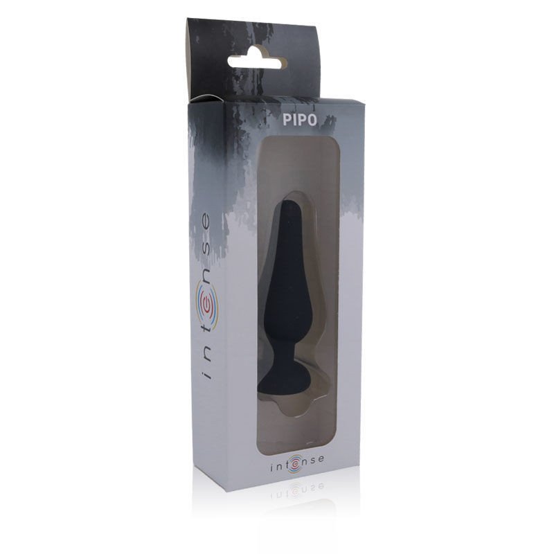 INTENSE ANAL PLUG PIPO M SILICONE NEGRO 11 CM