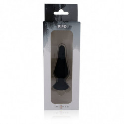 INTENSE - TAPÓN ANAL PIPO M SILICONA NEGRA 11 CM