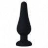 INTENSE - TAPÓN ANAL PIPO M SILICONA NEGRA 11 CM