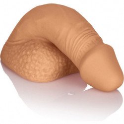 CALEXOTICS - EMPAQUE DE SILICONA PARA PENE 12,75 CM CARAMELO