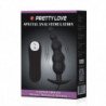 PRETTY LOVE PLUG ANAL SILICONA ESTIMULACION EXTRA Y 12 MODOS VIBRACION - NEGRO