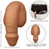CALEXOTICS - EMPAQUE DE SILICONA PARA PENE 12,75 CM CARAMELO