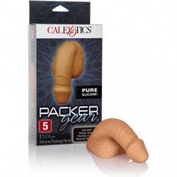 PACKING PENIS  PENE DE SILICONA 12.75CM CARAMELO