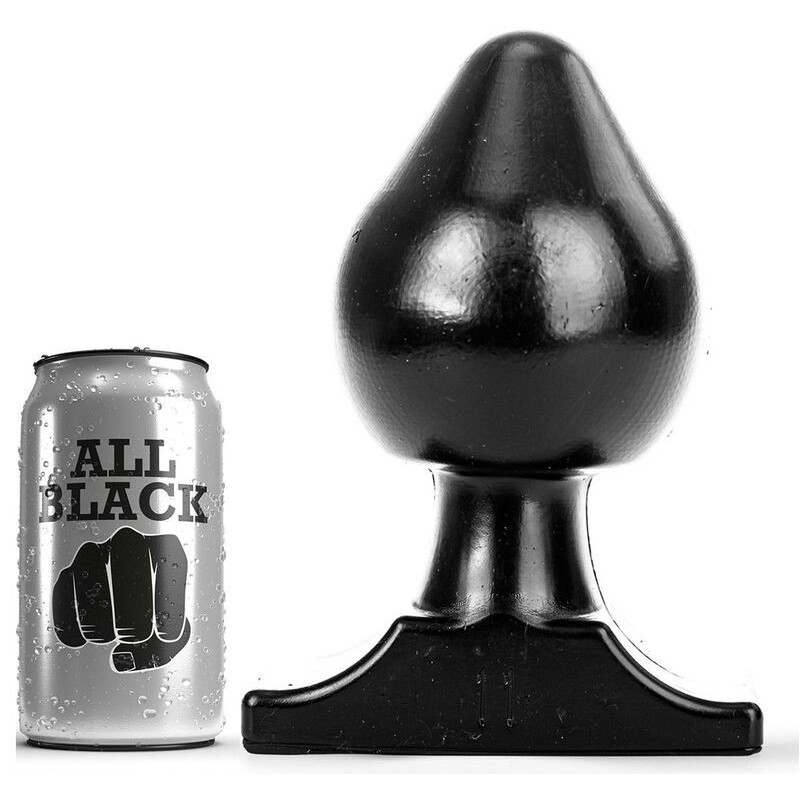 ALL BLACK - TAPÓN ANAL DE 19 CM