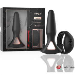 ANBIGUO - VIBRADOR CON CONTROL REMOTO Y TAPÓN ANAL WATCHME ALEXANDRU