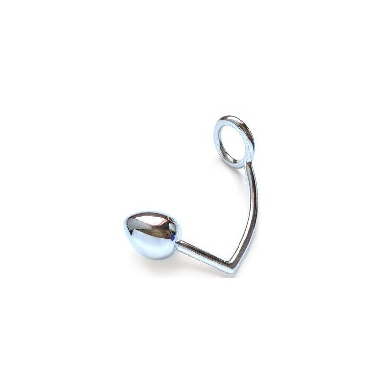 ANILLO DE METAL DURO CON GANCHO ANAL DE 45 MM