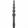 ALL BLACK - DUCHA ANAL DE SILICONA CON CUENTAS DE 27 CM