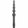TODO NEGRO - DUCHA ANAL DE SILICONA CON CUENTAS DE 27 CM
